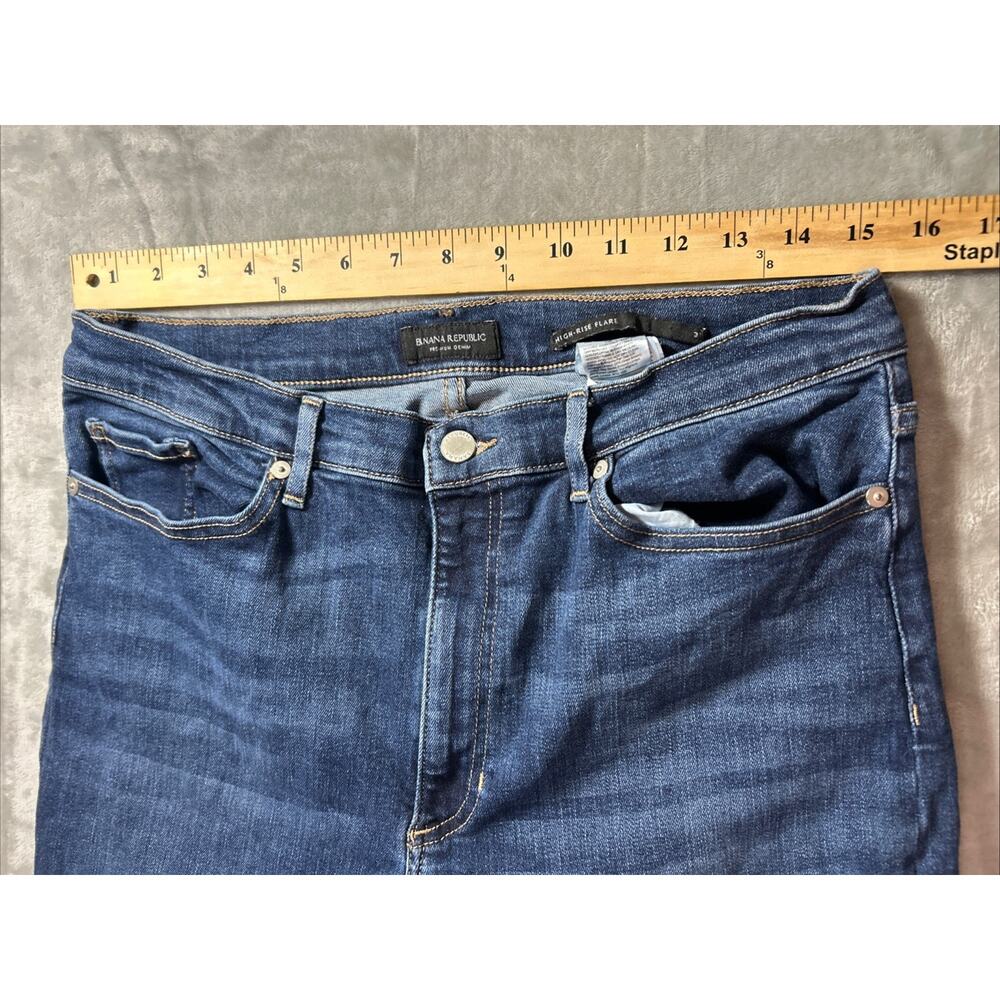 Banana Republic Jeans Womens 31 High Rise Flare Preppy Cowgirl Western USA - Picture 5 of 12